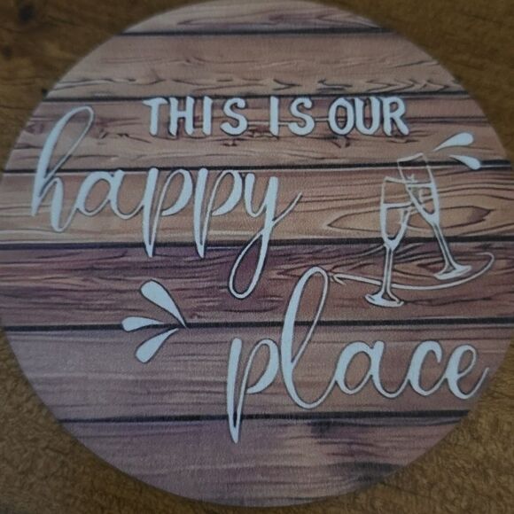 Coaster 6 piece set farmhouse wooden - Picture 3 of 8